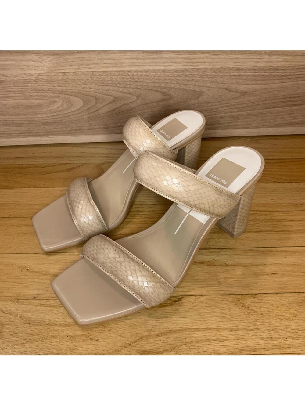 Dolce Vita Pascoe Nude Heeled Sandals - Size 8.5